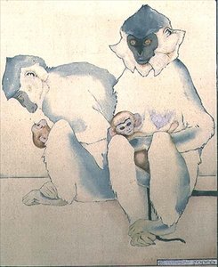 Babes (Zwartkoplangoeren) door Ernest Yarrow Jones
