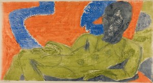 Portret van Otto Mueller door Ernst Ludwig Kirchner