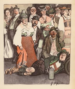 Illustratie voor Berliner Balle van Rideamus door Ernst (after) Heilemann