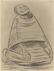Knielende man door Ernst Barlach