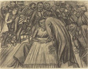 Het Koppel in de Menigte door Ernst Barlach