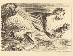De razende barbaar door Ernst Barlach