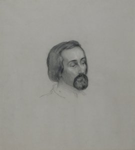 Portret van de dichter Heinrich Heine 1797-1856, 1851 door Ernst Benedikt Kietz