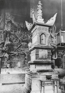 O mi shan, Wan nien sze, Szechuan, Pagode van Relieken in het "Klooster van Eeuwigheid" door Ernst Boerschmann