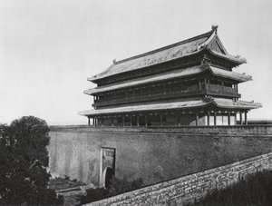 Sianfu, Pei men, Shensi, Hoofdtoren van de Noordpoort door Ernst Boerschmann