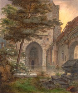 Een Portaal van een Kerk door Ernst Ferdinand Oehme