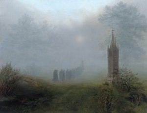 Processie in de mist, 1828