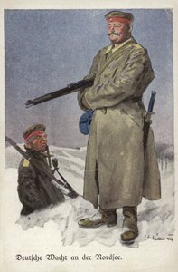 Duitse wacht aan de Noordzee, Eerste Wereldoorlog door Ernst Heilemann