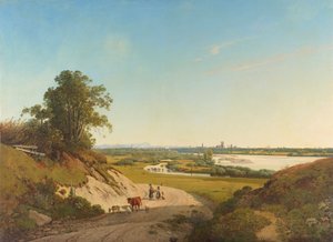Uitzicht van Oberföhring op München