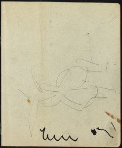 Dansers en artiesten Pagina uit een schetsboek door Ernst Ludwig Kirchner