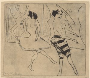 Dansers in Studio, 1911