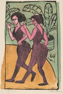 Engelse steppers door Ernst Ludwig Kirchner