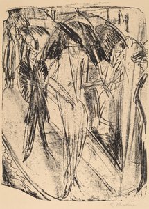 Dame in de Regen, 1914