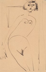 Naakt door Ernst Ludwig Kirchner