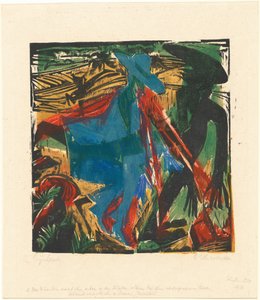 Peter Schlemihls Wonderbaarlijke Geschiedenis: Schlemihls Ontmoeting met de Schaduw... door Ernst Ludwig Kirchner