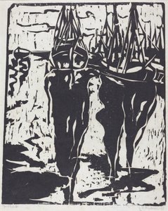 Havenscène, 1908 door Ernst Ludwig Kirchner