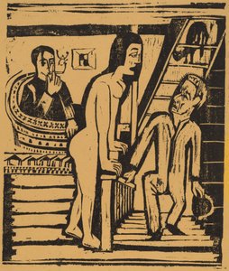 Het Bezoek, 1923 door Ernst Ludwig Kirchner