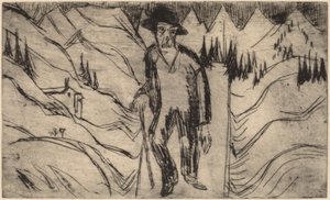De Zwerver, 1922 door Ernst Ludwig Kirchner