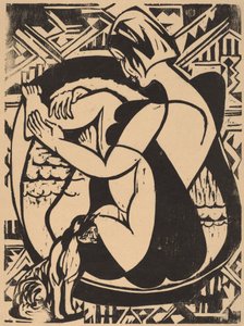 Vrouw in het Bad door Ernst Ludwig Kirchner