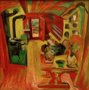 Alpenkeuken door Ernst Ludwig Kirchner