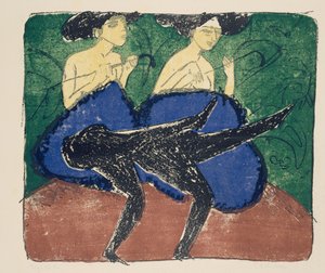 Amerikaanse Meisjes door Ernst Ludwig Kirchner