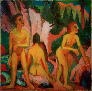 Baden door Ernst Ludwig Kirchner