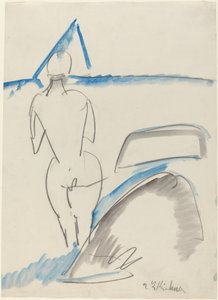 Bader op het Strand door Ernst Ludwig Kirchner