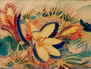 Berganemoon door Ernst Ludwig Kirchner
