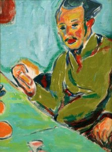 Portret van Erich Heckel