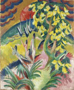 Kromme Baai, ca. 1914 door Ernst Ludwig Kirchner