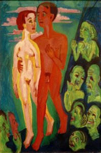 Het paar voor de mensen door Ernst Ludwig Kirchner