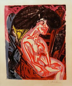 De geliefde door Ernst Ludwig Kirchner