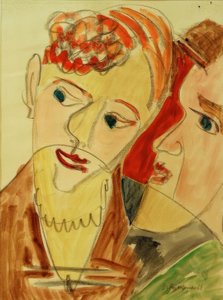 De Hembusse (Liefdespaar H.) door Ernst Ludwig Kirchner