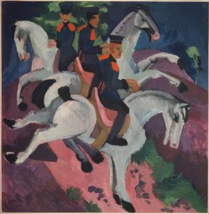 De rijschool door Ernst Ludwig Kirchner