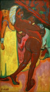 De zwarte danseres door Ernst Ludwig Kirchner