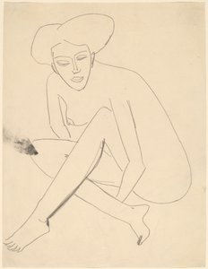 Zittende Dodo door Ernst Ludwig Kirchner