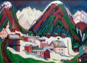 Dorp Monstein bij Davos
