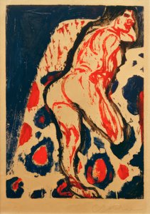 Liggend naakt door Ernst Ludwig Kirchner