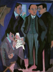 Een kunstenaarsgemeenschap door Ernst Ludwig Kirchner