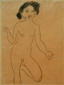 Vertellende Milli door Ernst Ludwig Kirchner