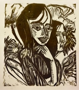 Fehmarn-meisje door Ernst Ludwig Kirchner