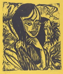 Fehmarn Meisjes door Ernst Ludwig Kirchner