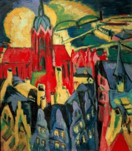 Frankfurter Dom door Ernst Ludwig Kirchner
