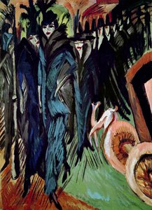 Friedrichstrasse door Ernst Ludwig Kirchner