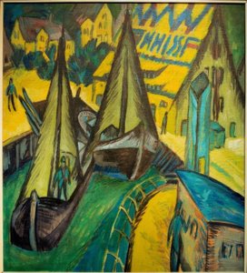 Haven van Burgstaaken door Ernst Ludwig Kirchner