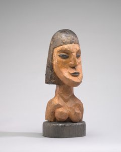 Hoofd van een vrouw door Ernst Ludwig Kirchner