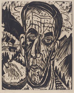 Hoofd van van de Velde, Helder door Ernst Ludwig Kirchner