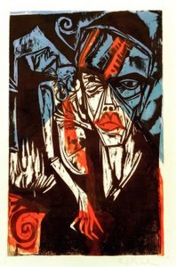 Gevechten (kwellingen van de liefde) door Ernst Ludwig Kirchner