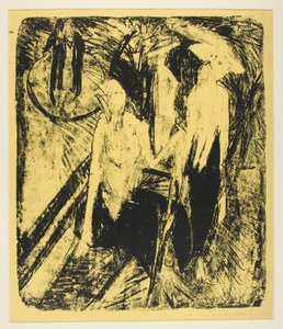 Kokotten op de Kurfürstendamm door Ernst Ludwig Kirchner