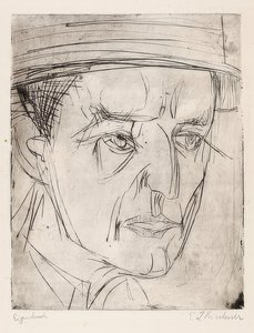 Hoofd Dr. Grisebach door Ernst Ludwig Kirchner